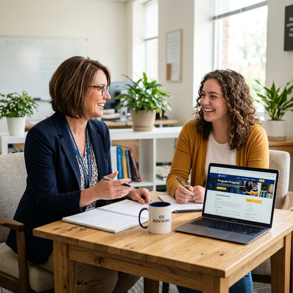 Study Buddy counselor in 1-on-1 session with student